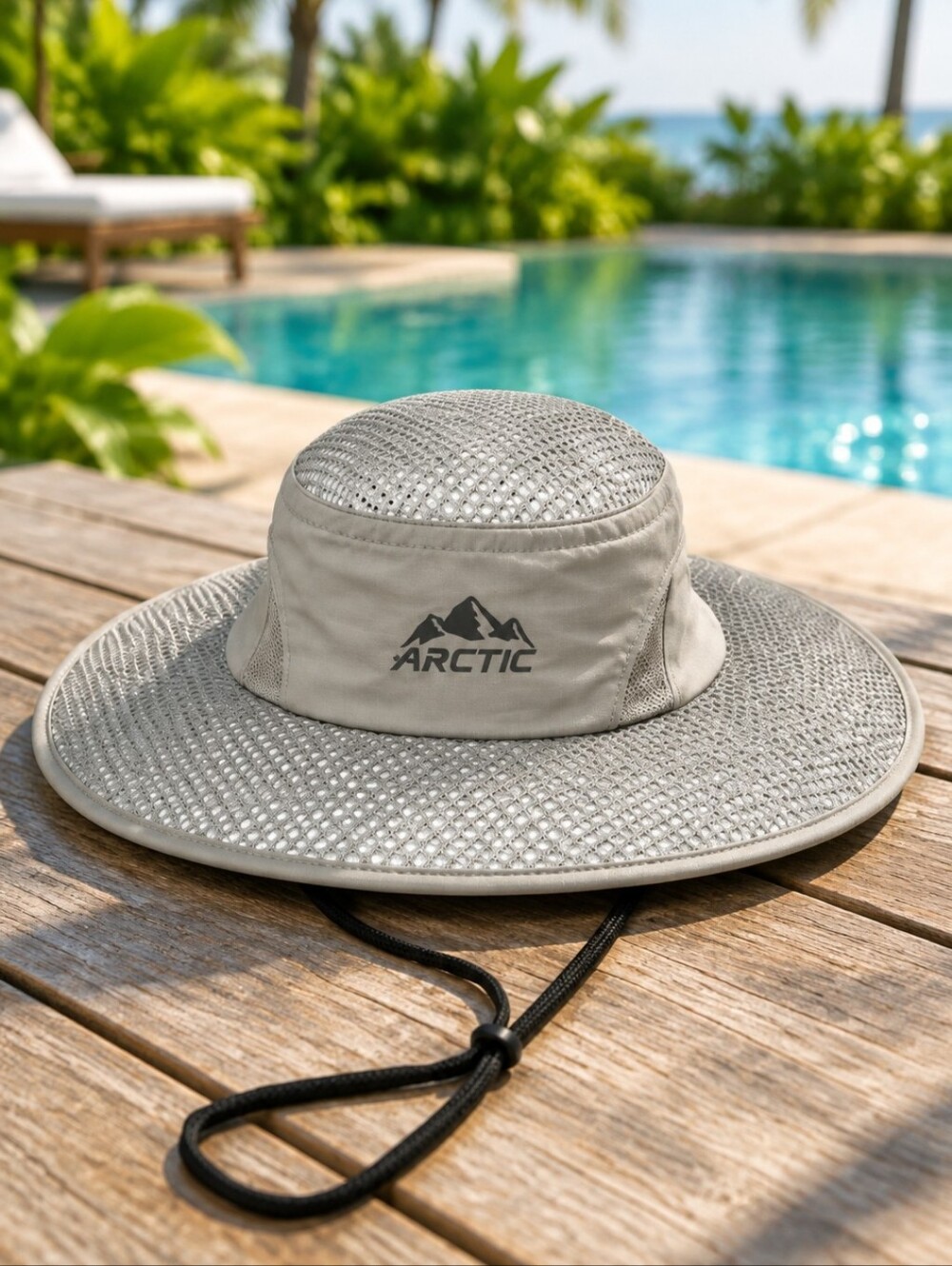 Arctic Air Evaporative Cooling Hat One Size Silver Ventilated UV Protection